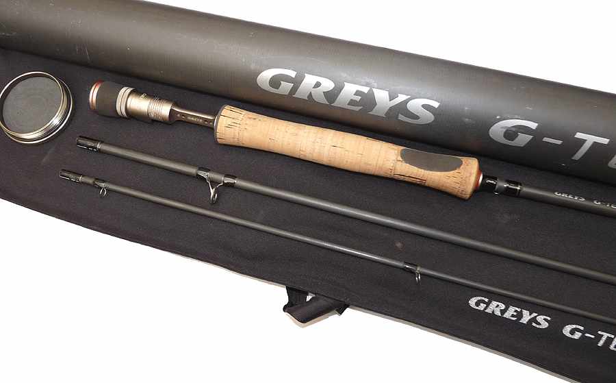 Greys G Tec 9' 6" 3-pce carbon trout fly rod #7 + bag & alloy tube - Image 4