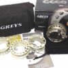 Greys X-flite 5/6 fly reel + spools, case and box, as new