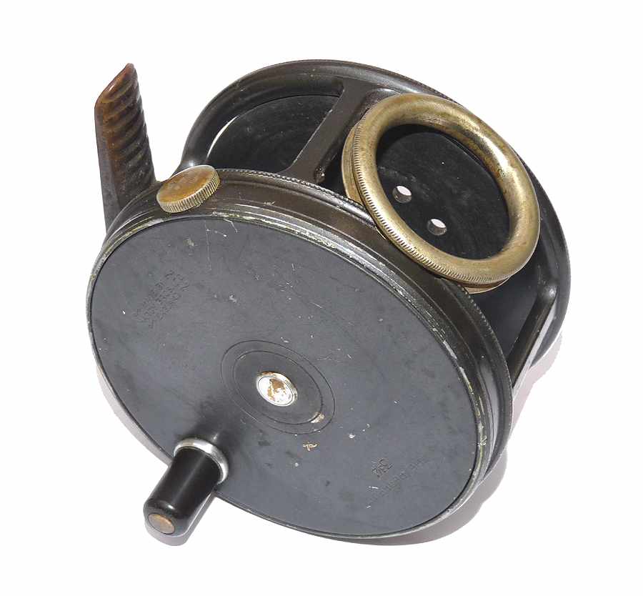 Hardy Perfect 3 3/4" wide drum salmon fly reel c1950 - Image 3
