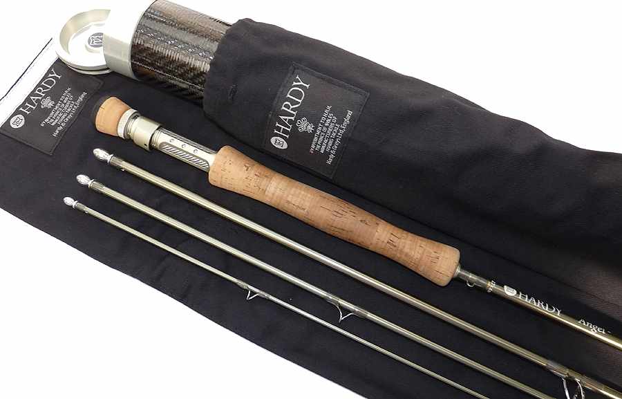 Hardy Angel 2, 10ft 4pce carbon fly rod #6 + bag + carbon tube