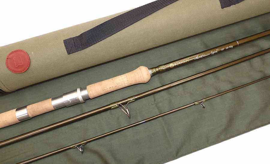 Hardy Marksman Spin 2 10' 3-pce graphite rod, bag & Cordura tube Mint