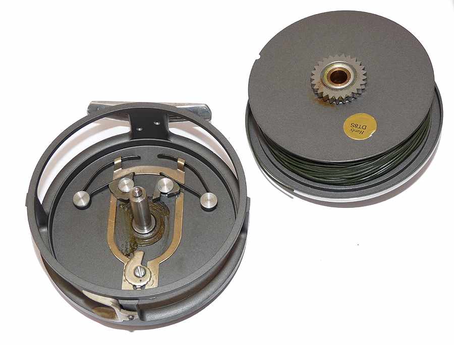 Hardy Marquis No1 salmon fly reel, s/spool Hardy line + padded case - Image 4
