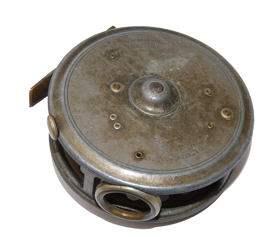 Hardy St George 3-3/4" vintage fly reel, with agate guide, RHW - Image 3