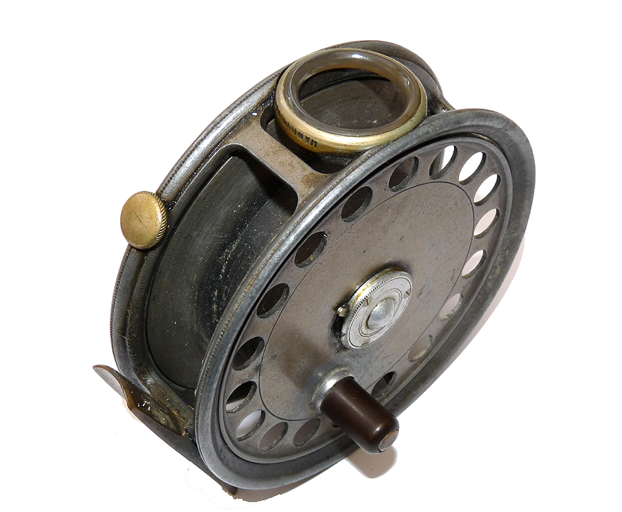 Hardy St George 3-3/4" vintage fly reel, with agate guide, RHW - Image 6