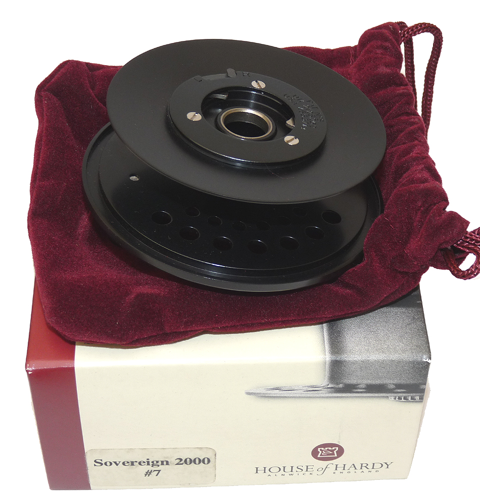 Hardy Sovereign 2000 #7 spare spool, new with drawstring bag + box - Image 2