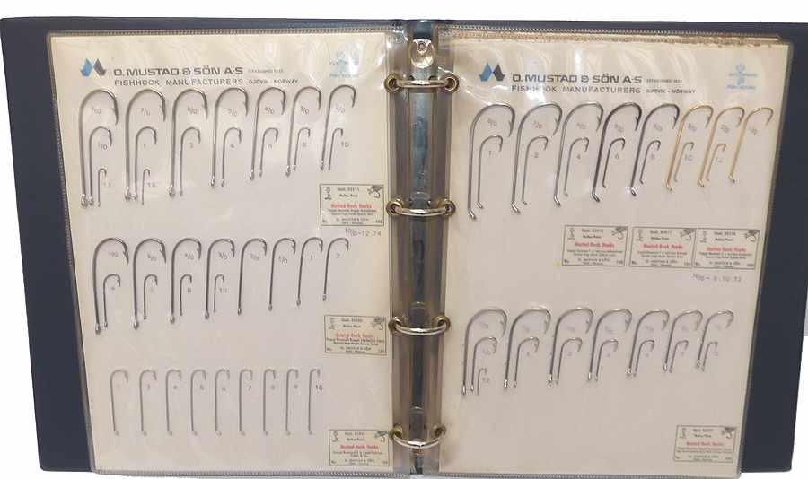 Mustad, Sweden 59 Salesmans sample hook boards in 7 folders - Image 8