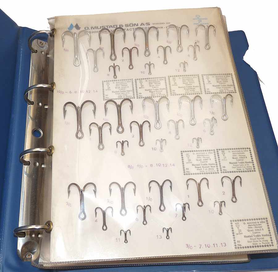 Mustad, Sweden 59 Salesmans sample hook boards in 7 folders - Image 6