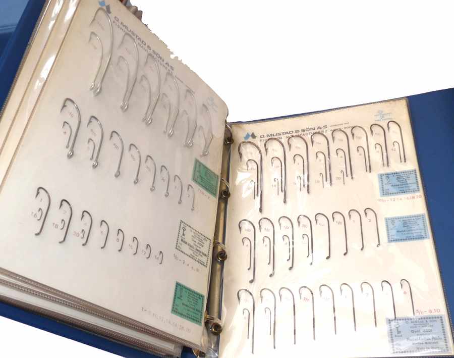 Mustad, Sweden 59 Salesmans sample hook boards in 7 folders - Image 5