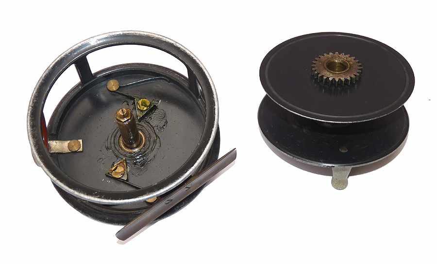Ogden Smith 3.5" vintage alloy fly reel with red agate guide - Image 6