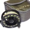 Orvis Mach III alloy trout fly reel, line backing & padded case