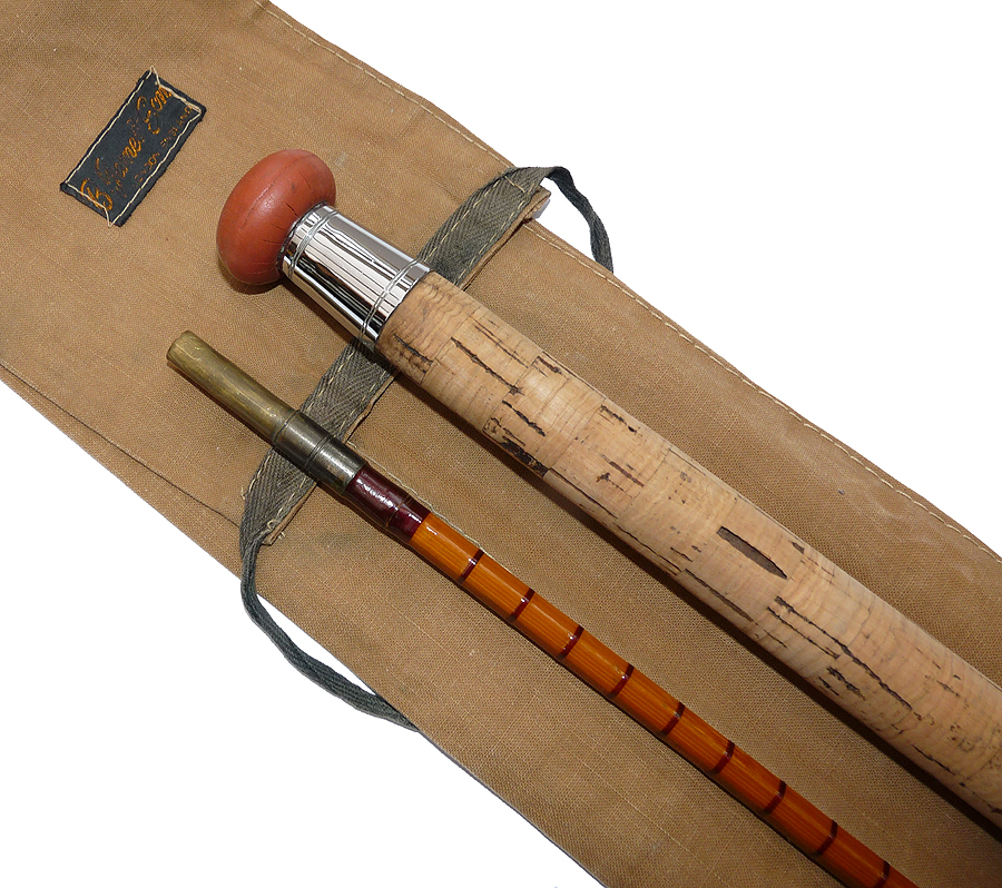 B James Richard Walker Mk4 Avon 10' 2pce split cane rod with bag - Image 3