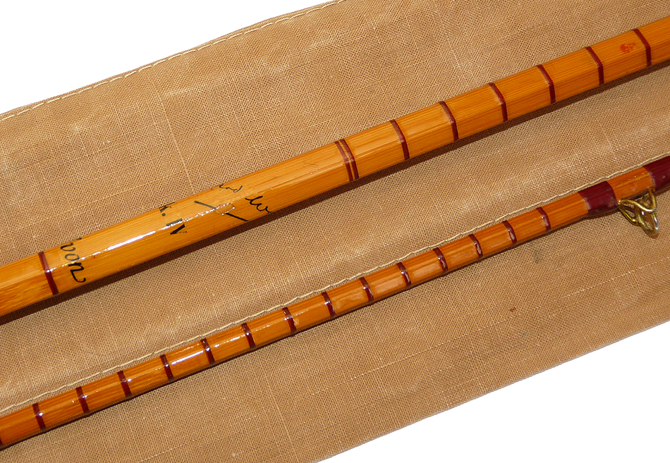 B James Richard Walker Mk4 Avon 10' 2pce split cane rod with bag - Image 6