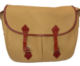 John Chapman Carlisle canvas leather game fishing travel bag, mint condition