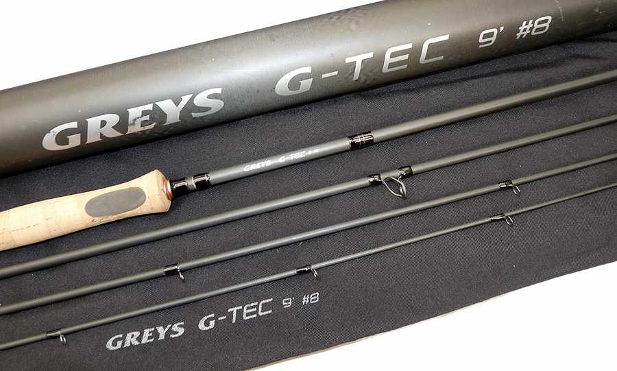 Greys G Tec 9' 4-pce travel fly rod with bag & alloy tube #8