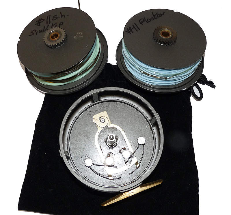 Hardy Marquis Salmon No 2 fly reel + s/spool + lines + case - Image 5