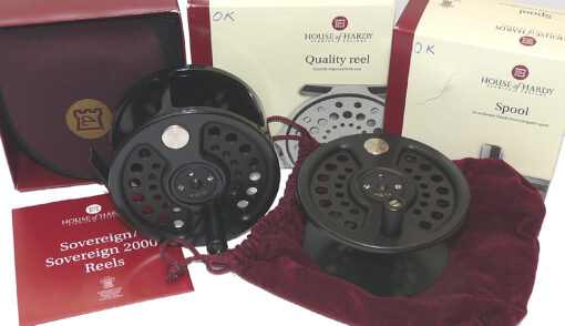 Hardy Sovereign 2000 #8 Ltd Ed fly reel + s/spool. new with papers, case + boxes
