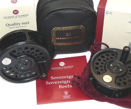 Hardy Sovereign 2000 #8 Ltd Ed fly reel + s/spool. new with papers, case + boxes