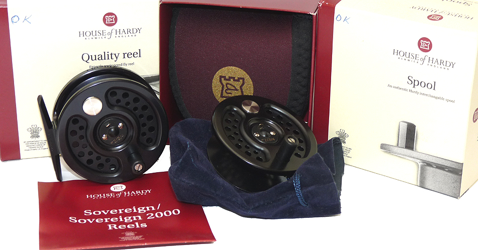 ハーディーソブリン2000 2/3/4 Hardy Sovereign 2000 #2/3/4 Ltd Ed fly reel + s/spool. new with case