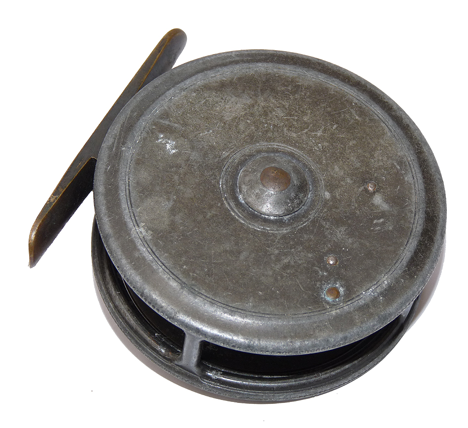 Hardy Uniqua 2-7/8" Mk1 check alloy fly reel c 1917 white handle, - Image 5
