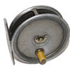 Hardy Uniqua 3 3/8" vintage alloy fly reel white handle, c 1917
