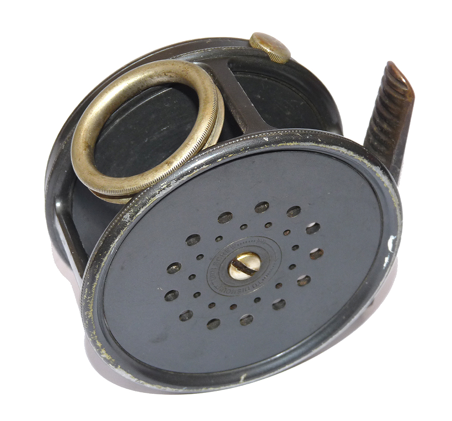 Hardy Perfect 3 3/4" wide drum salmon fly reel c1950