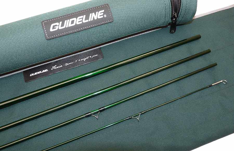 Guideline USA Fario Classic 9' 4 pce graphite fly rod #6 mint with bag and tube - Image 4