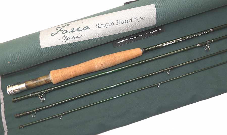 Guideline USA Fario Classic 9' 4 pce graphite fly rod #6 mint with bag and tube - Image 3