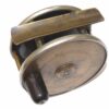 Hardy 1/2 Ebonite 3.5" salmon fly reel German silver rims c1895