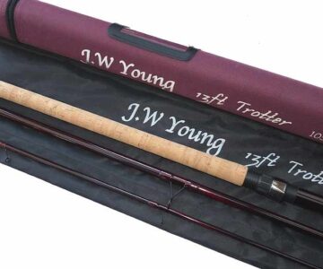 J.W Young 13' 3pce Trotter carbon rod + bag & Cordura tube