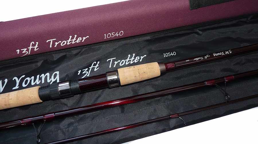 J.W Young Trotter 13ft 3pce carbon rod with bag & Cordura tube