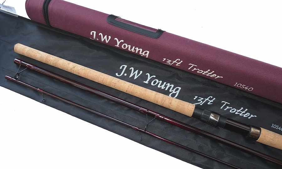 J.W Young 13' 3pce Trotter carbon rod + bag & Cordura tube