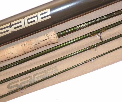 Sage Z-Axis 7100-4 10′ 4 pce carbon fly rod #7 with bag & Sage tube
