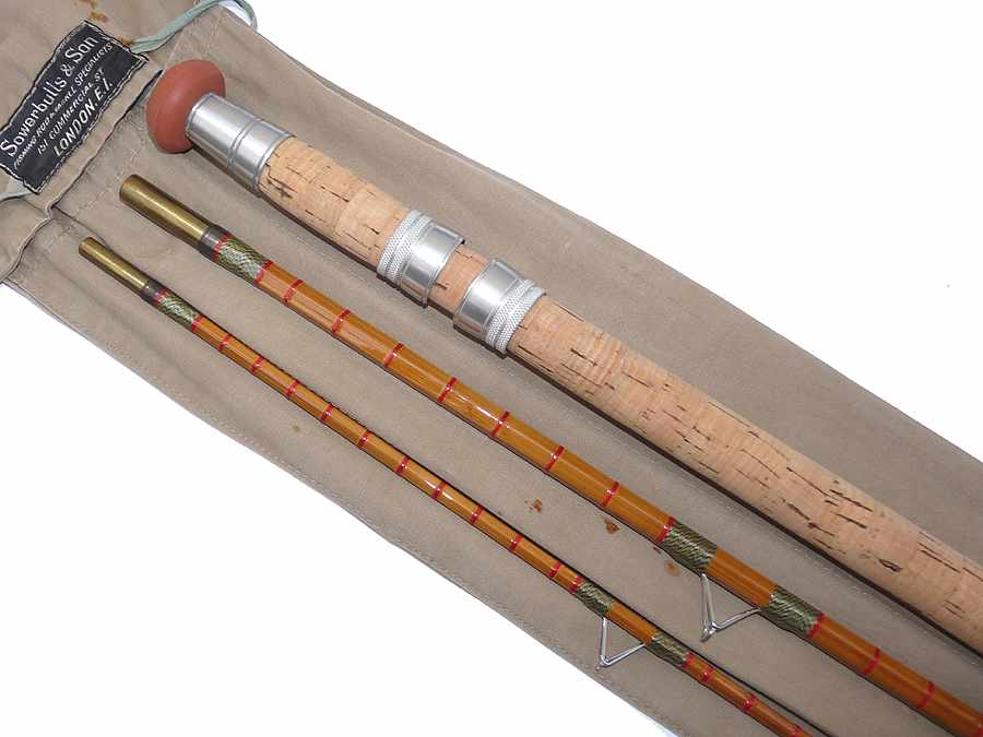 Sowerbutts The Avocet 11' 6" 3pce split & whole cane river rod with bag - Image 3