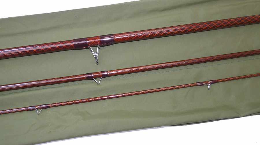 Tricast Golden Stream 12' 3pce salmon fly rod #8/9 Kev Baynes custom - Image 3