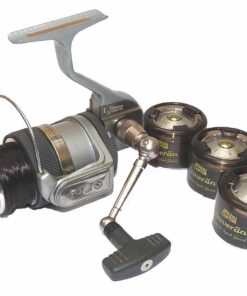 Abu Suveran S3000m spinning reel with 3 spare spools and tubs