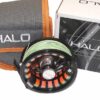 Guideline Halo Black Stealth 4/5 large arbor fly reel, mint with case and box