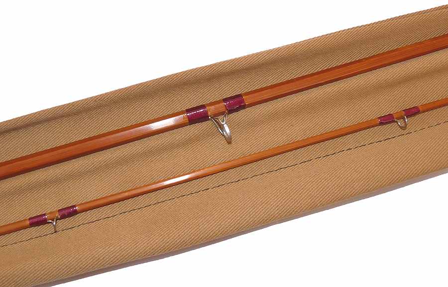 Sharpes Farlow 7' 2pce Impregnated cane fly rod #5, superb cond with bag - Image 4