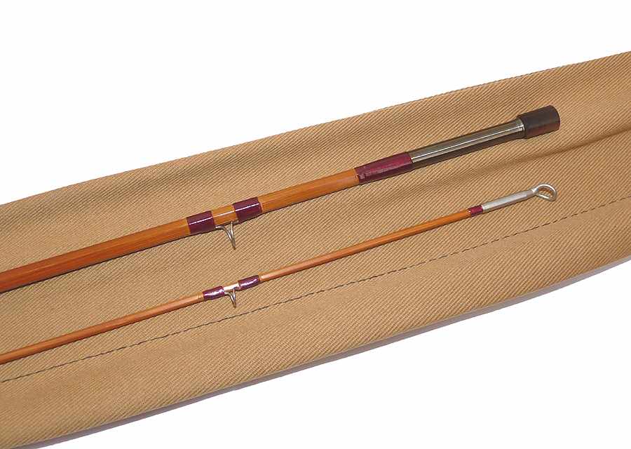 Sharpes Farlow 7' 2pce Impregnated cane fly rod #5, superb cond with bag - Image 3