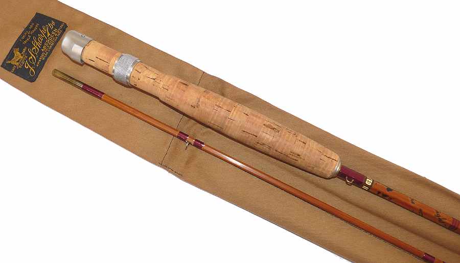 Sharpes Farlow 7' 2pce Impregnated cane fly rod #5, superb cond with bag - Image 5
