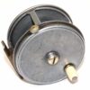 Carter of London 3.5" wide drum alloy salmon fly reel c1900
