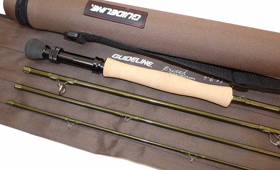Guideline USA Exceed 9'6" 4 pce graphite fly rod #7