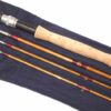 The W J Hardy Palakona 8'6" 3pce cane fly rod with factory spare tip, mint with bag