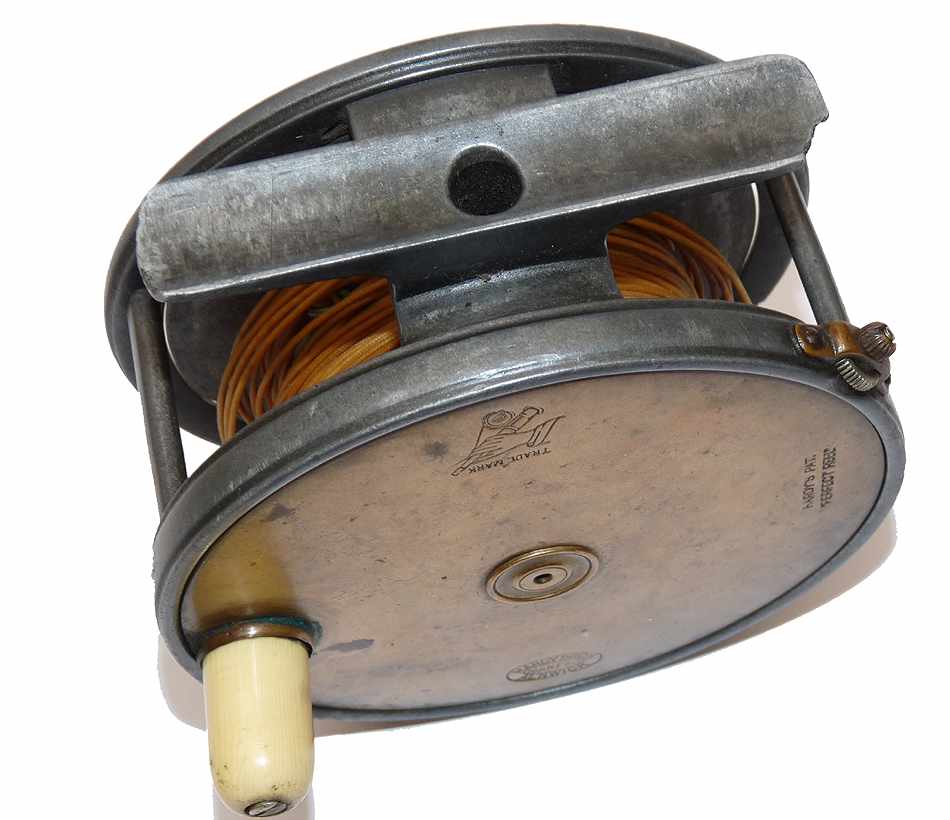 Hardy 4.5" brass faced perfect salmon fly reel for spares or repairs - Image 6