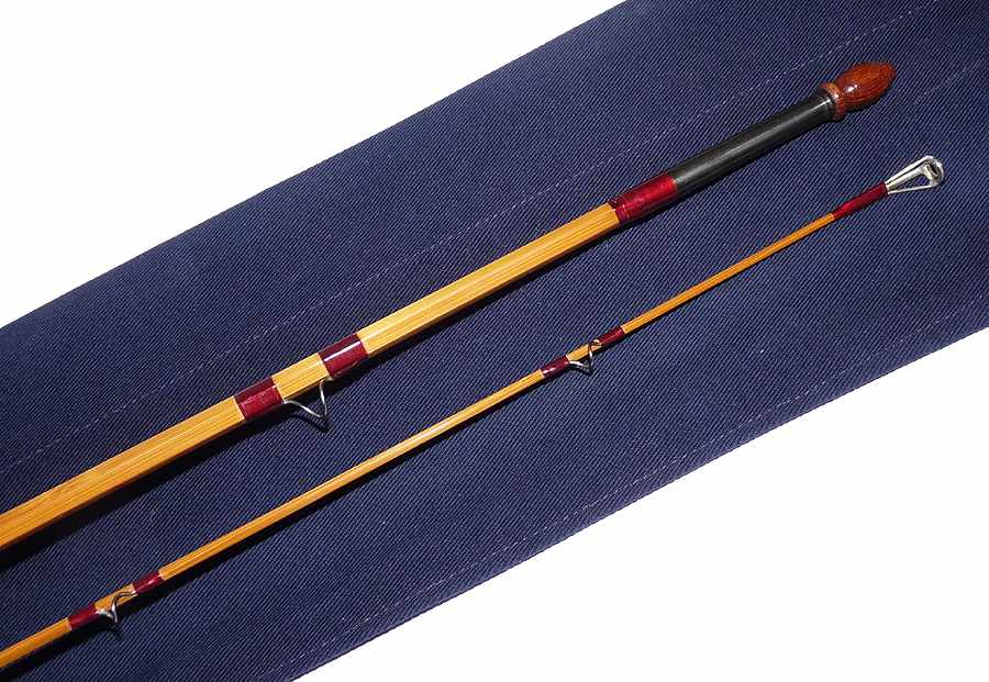 Hardy C.C De-France 8'6" 2pce Palakona cane fly rod #6, mint with bag - Image 3