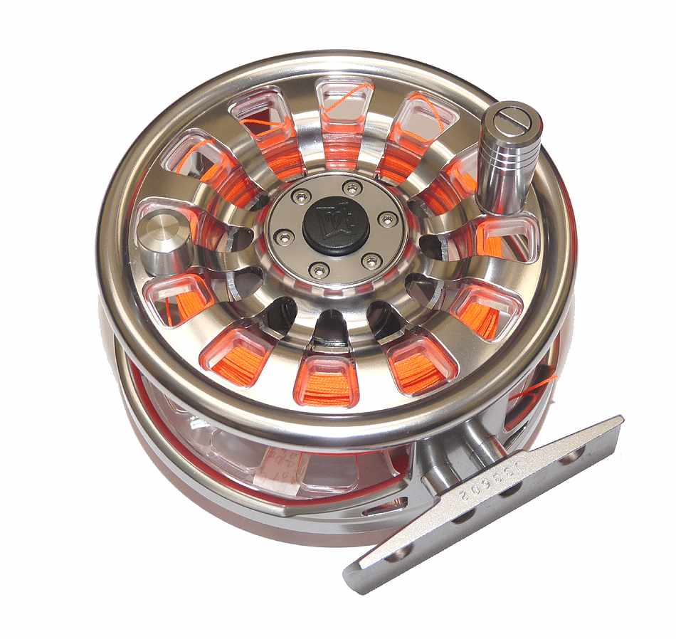 Hardy Demon 5000 large arbor fly reel, 3 s/spools & padded case