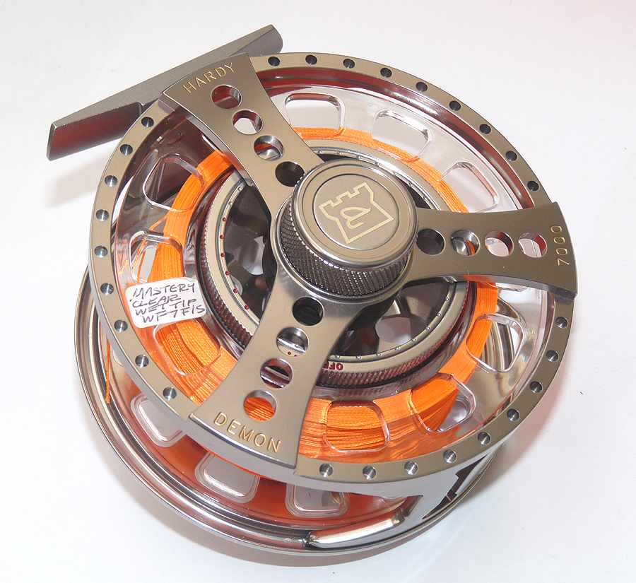 Hardy Demon 7000 large arbor fly reel, mint with s/spools case and box - Image 4
