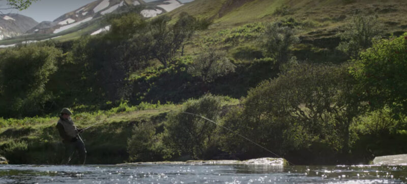 Prince Charles fishing in Season 4 of The Crown 