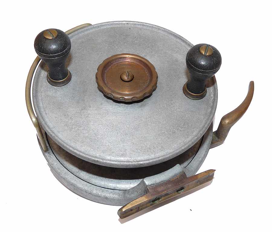Allcock Bell vintage 6" alloy big game reel