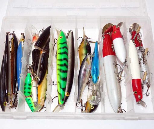 20 Rapala & Abu Hi Lo fishing lures + Plano box 20 Rapala & Abu Hi Lo fishing lures + Plano box