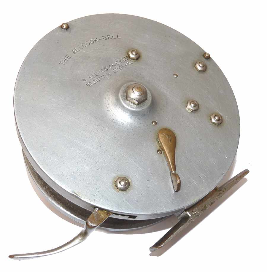 Allcock Bell 6" vintage big game reel for shark, Tope, Mahseer in fine condition - Image 3